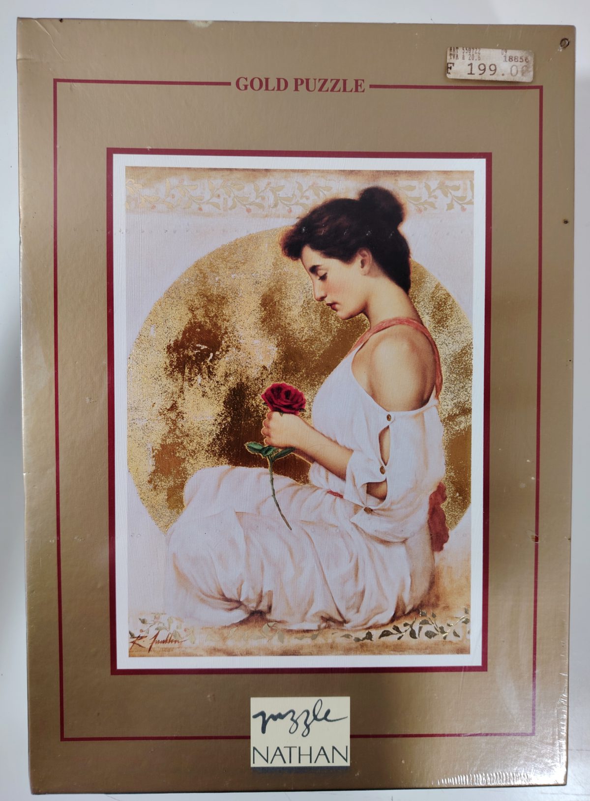 1000, Nathan, Mystic Rose, by Richard Franklin, Factory Sealed, Listed by Rare Puzzles Europe Image of the puzzle 1000, Nathan, Mystic Rose, by Richard Franklin, Factory Sealed, Picture of the Box