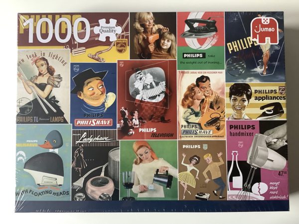 Image of the puzzle 1000, Jumbo, Nostalgic Philips, Factory Sealed, Picture of the box