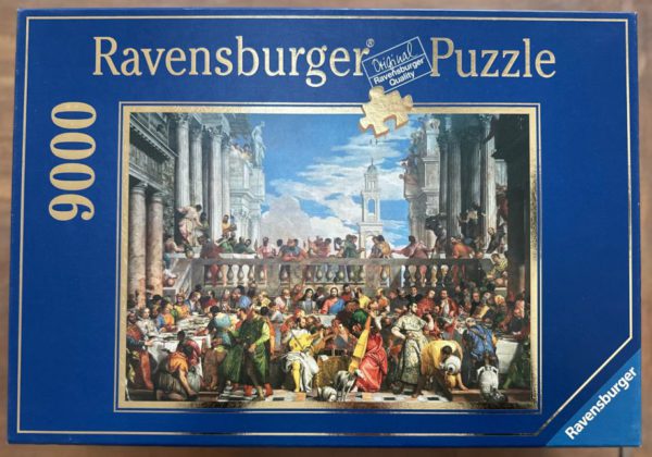 Image of the puzzle 9000, Ravensburger, The Wedding Feast at Cana, by Paolo Veronese, Complete, Picture of the box