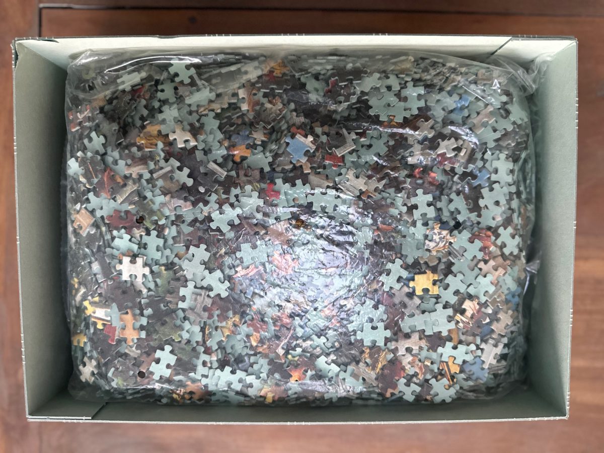 Image of the puzzle 9000, Ravensburger, The Wedding Feast at Cana, by Paolo Veronese, Complete, Picture of the bag