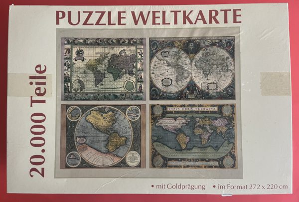 Image of the puzzle 20000, Weltbild, World Map, Sealed Bag, Picture of the box
