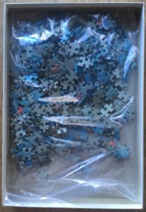 Image of the puzzle 500, Schmidt, 17th Century Frigate, by Günther Todt, Complete, Picture of the bag