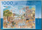 Image of the puzzle 1000, King, Crazy Swimming Pool, by Gerold Como, Complete, Picture of the box