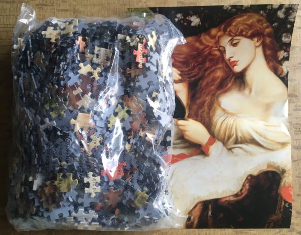 Image of the puzzle 1000, Interdruk, Lady Lilith, by Dante Gabriel Rossetti, Sealed Bag, Picture of the bag