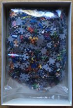 Image of the puzzle 1000, Alipson, Orange Tabby Night, by Aja Trier, Complete, Picture of the bag