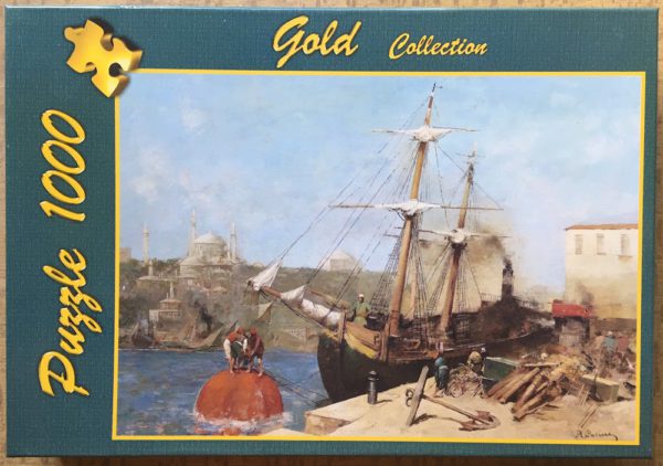 Image of the puzzle 1000, Gold Puzzle, By the Golden Horn, by Alberto Pasini, Complete, PIcture of the box