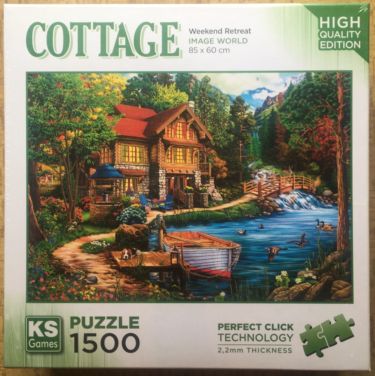 Image of the puzzle 1500, KS Games, Weekend Retreat, Picture of the box