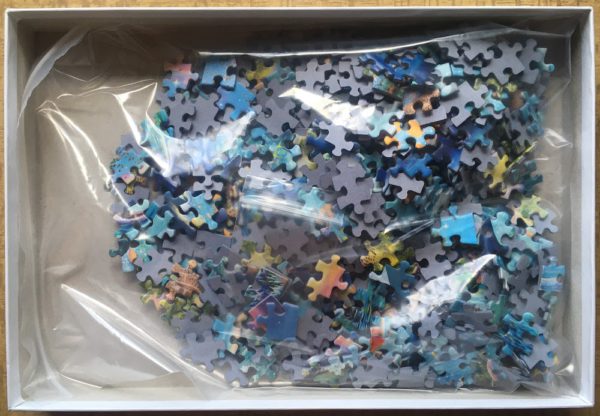 Image of the puzzle 500, Schmidt, Dolphin Reef, by Adrian Chesterman, Complete, Picture of the bag