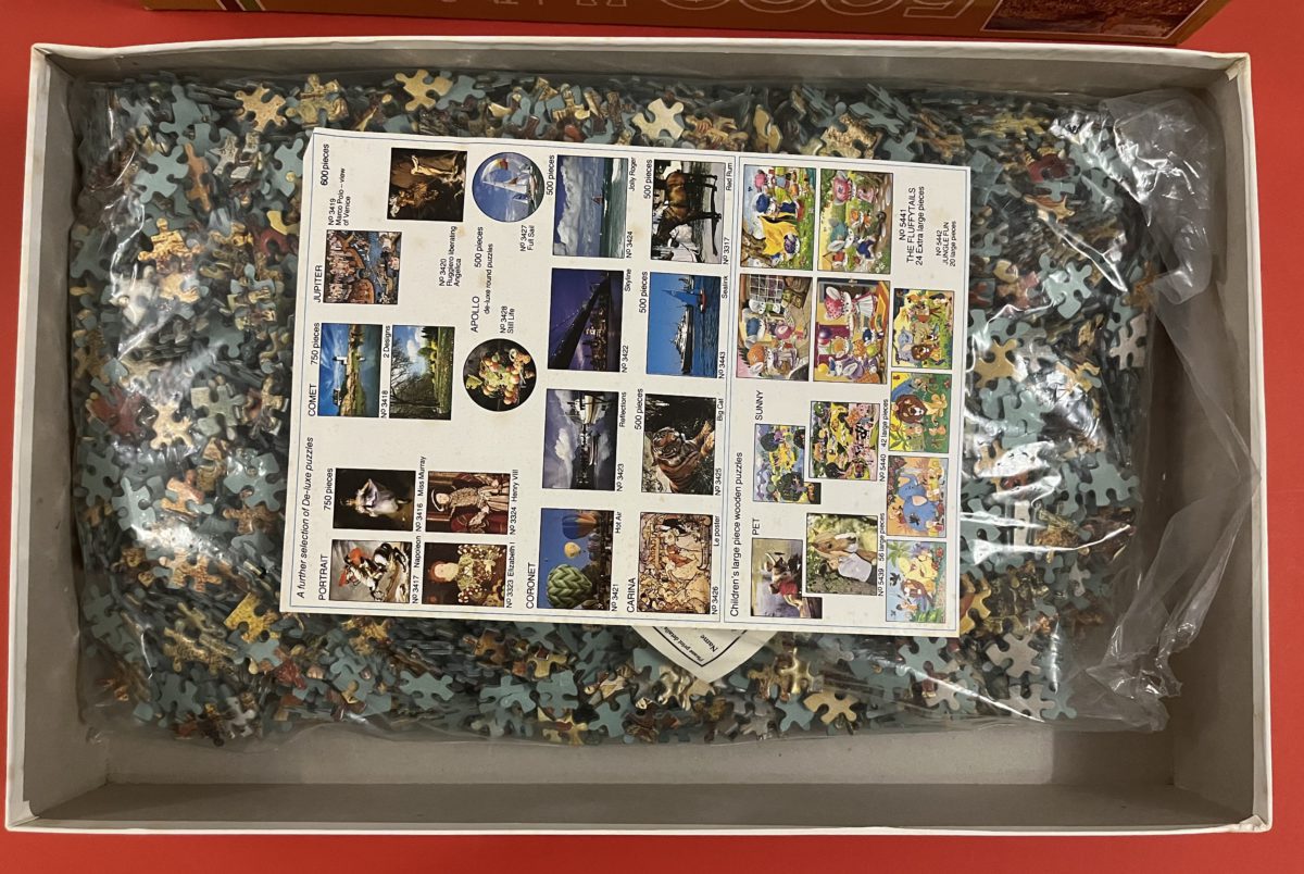 Image of the puzzle 5000, Falcon, Procession to Calvary, Bruegel, Sealed Bag, Picture of the bag