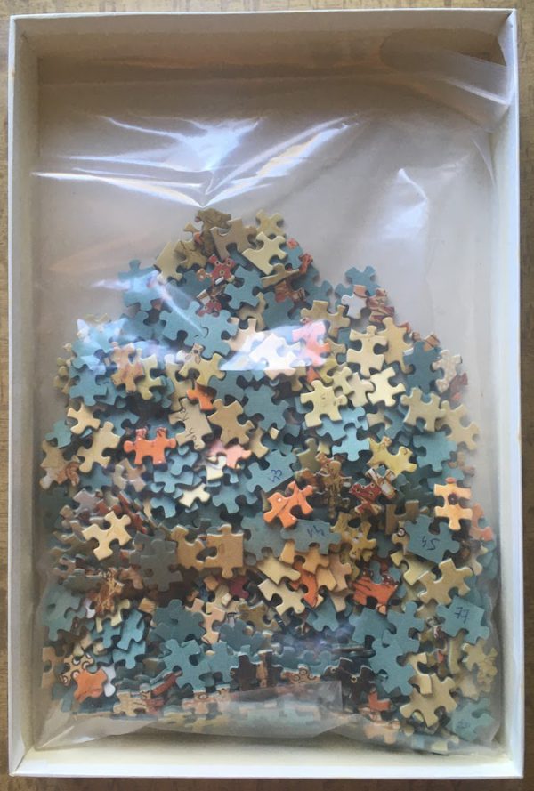 Image of the puzzle 500, F.X. Schmid, Sarah Kay's, by Sarah Kay, Complete, Picture of the bag