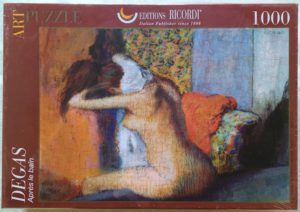 Image of the puzzle 1000, Ricordi, Après le Bain, by Edgar Degas, Factory Sealed, Picture of the box