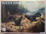 Image of the puzzle 1000, Tactic, Fighting Capercaillies, by Ferdinand von Wright, Factory Sealed, Picture of the box