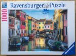 Image of the puzzle 1000, Ravensburger, Burano, Italy, by Stefan Hefele, Complete, Picture of the box