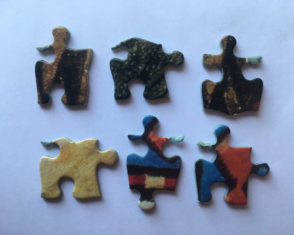 Image of the puzzle 3000, Jumbo, Kittens in Toy Basket, by Lesley Anne Ivory, Complete, Picture of the pieces