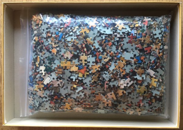 Image of the puzzle 3000, Jumbo, Kittens in Toy Basket, by Lesley Anne Ivory, Complete, Picture of the bag