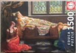 Image of the puzzle 1500, Educa, Sleeping Beauty, John Collier, Factory Sealed, Picture of the box