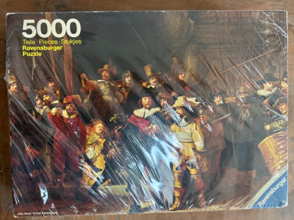 Image of the puzzle 5000, Ravensburger, The Night Watch, by Rembrandt, Factory Sealed, Picture of the Box