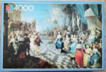 Image of the puzzle 4000, MB, Ball on the Terrace of a Palace, by Hieronymus Janssens, Sealed Bag, Picture of the box