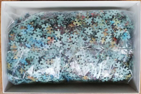 Image of the puzzle 4000, MB, Ball on the Terrace of a Palace, by Hieronymus Janssens, Sealed Bag, Picture of the bag