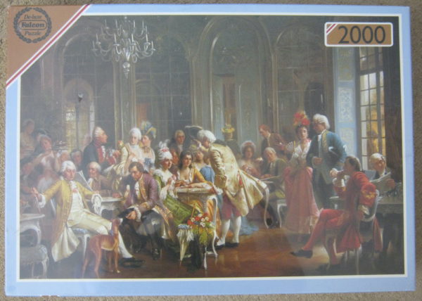 Image of the puzzle 2000, Falcon, An Elegant Soirée, by August Knoop, Factory Sealed, Picture of the box
