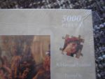 Image of the puzzle 5000, Falcon, A Harvest Festival, by Émile Eisman-Semenowsky, Factory Sealed, Detail of the box