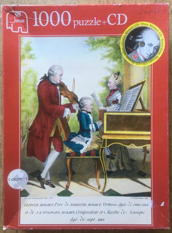 Image of the puzzle 1000, Jumbo, The Young Mozart, by Schieferdecker, Complete, Picture of the box