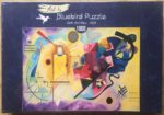 Image of the puzzle 1000, Bluebird, Yellow, Red, Blue, Kandinsky, Factory Sealed, Picture of the box