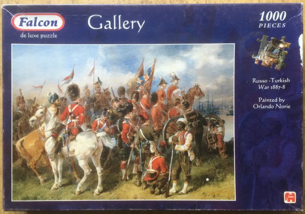Image of the puzzle 1000, Jumbo, Russo-Turkish War 1887-8, Norie, Complete, Picture of the box