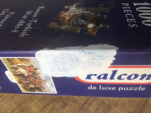 Image of the puzzle 1000, Jumbo, Russo-Turkish War 1887-8, Norie, Complete, Detail of the box