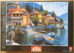 Image of the puzzle 3000, Educa, Lake Como Landing, by Howard Behrens, Factory Sealed, Picture of the box
