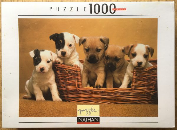 Image of the puzzle 1000, Nathan, In the Basket, Factory Sealed, Picture of the box
