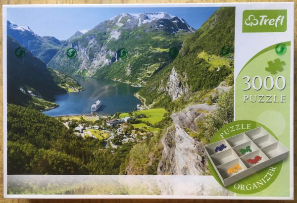 Image of the puzzle 3000, Trefl, Norway, Duc, Factory Sealed, Picture of the box