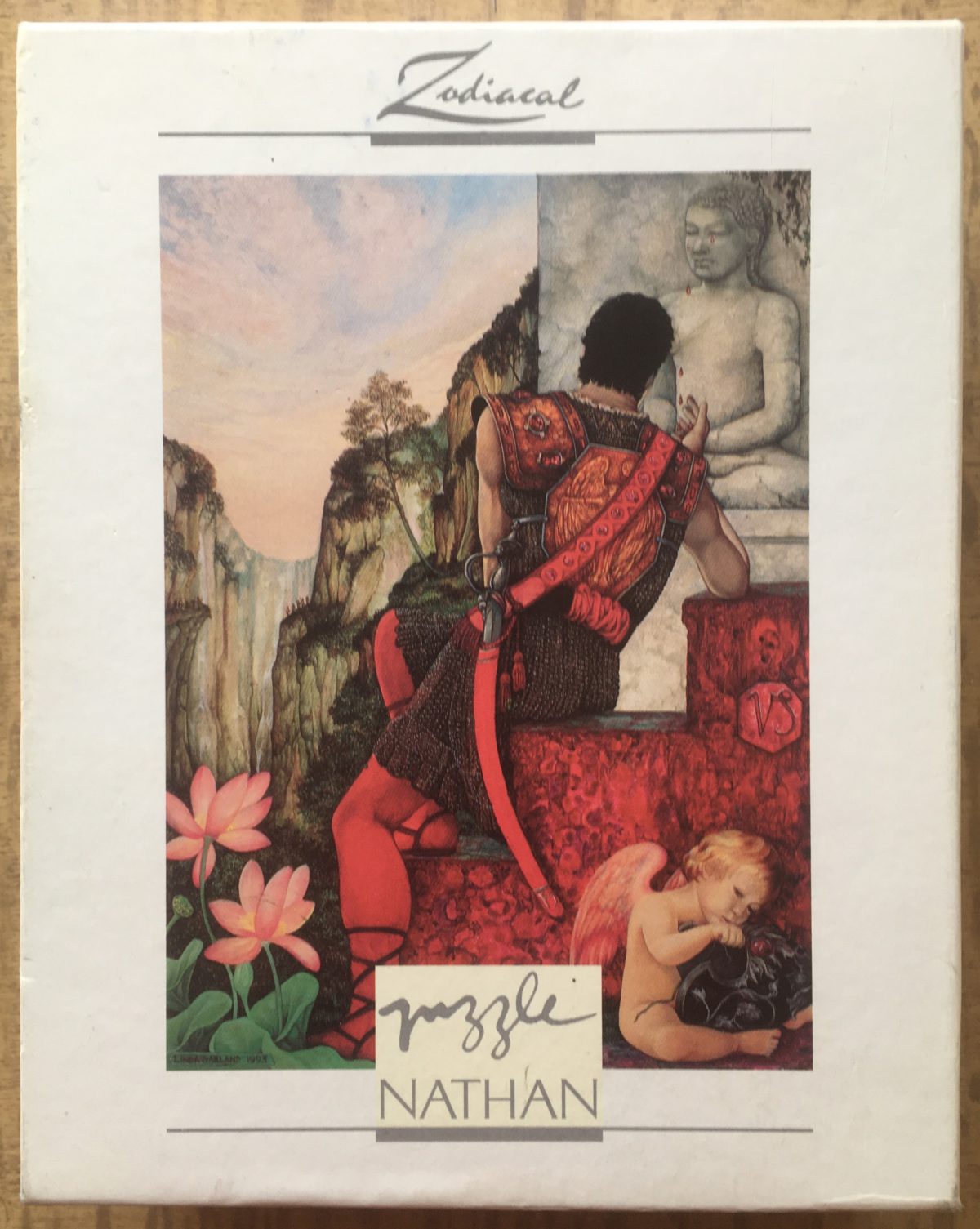 1000, Nathan, Capricorn, by Linda Garland, Complete, 2025-06-24 Image of the puzzle 1000, Nathan, Capricorn, by Linda Garland, Complete, Picture of the box