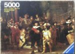 Image of the puzzle 5000, Ravensburger, The Night Watch, Rembrandt, Incomplete, Picture of the box
