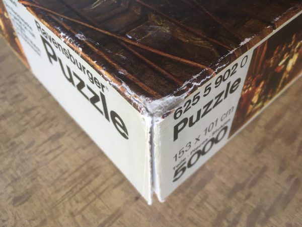 Image of the puzzle 5000, Ravensburger, The Night Watch, Rembrandt, Incomplete, Picture of the corner