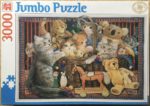Image of the puzzle 3000, Jumbo, Kittens in Toy Basket, by Lesley Anne Ivory, Factory Sealed, Picture of the box