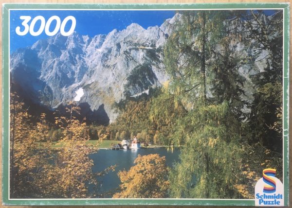 Image of the puzzle 3000, Schmidt, Königssee, by Reinhold Kirsch, Complete, Picture of the box
