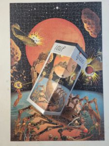 Image of the puzzle 1000, Heye, Science Fiction, Jean-Jacques Loup, Complete, Picture of the contents