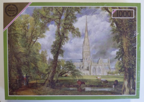 Image of the puzzle 1000, Falcon, Salisbury Cathedral, John Constable, Factory Sealed, Picture of the box