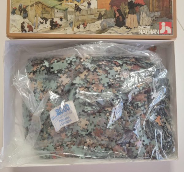 Image of the puzzle 2000, Nathan, Spring in Leningrad, by by Konstantin Yuon, Sealed Bag, Picture of the bag
