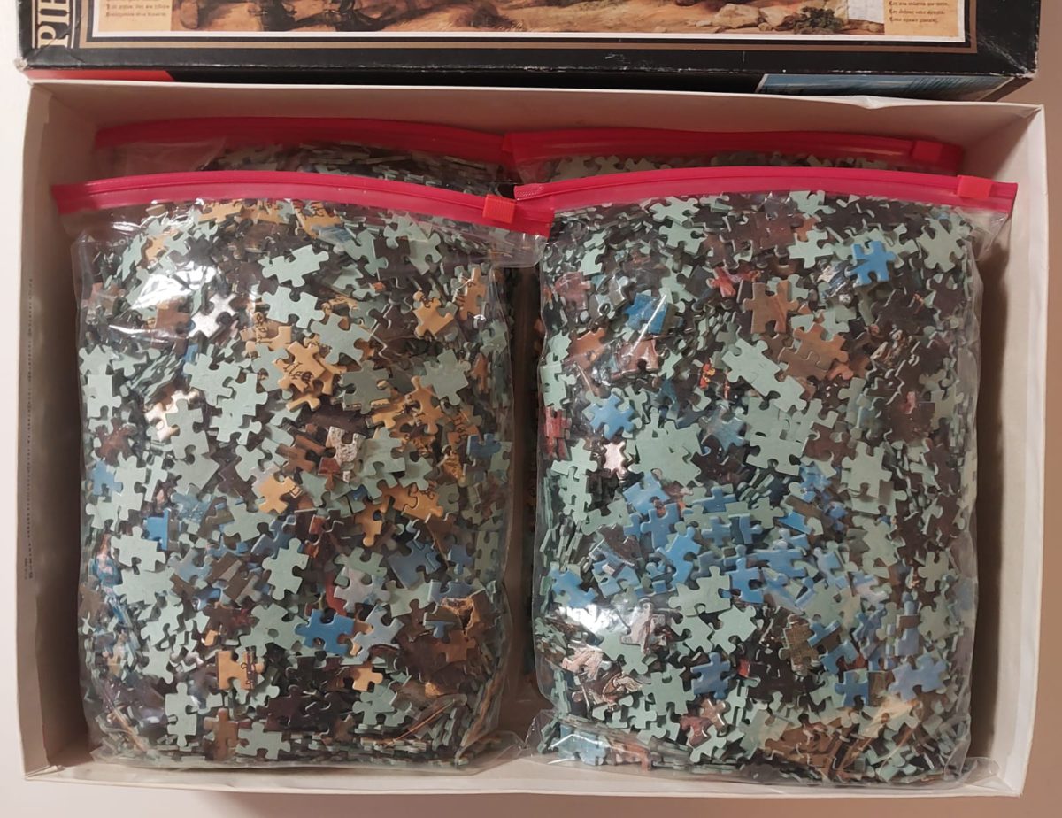 Image of the puzzle 6000, Educa, The Surrender of Breda, by Diego Velázquez, Complete, Picture of the bags