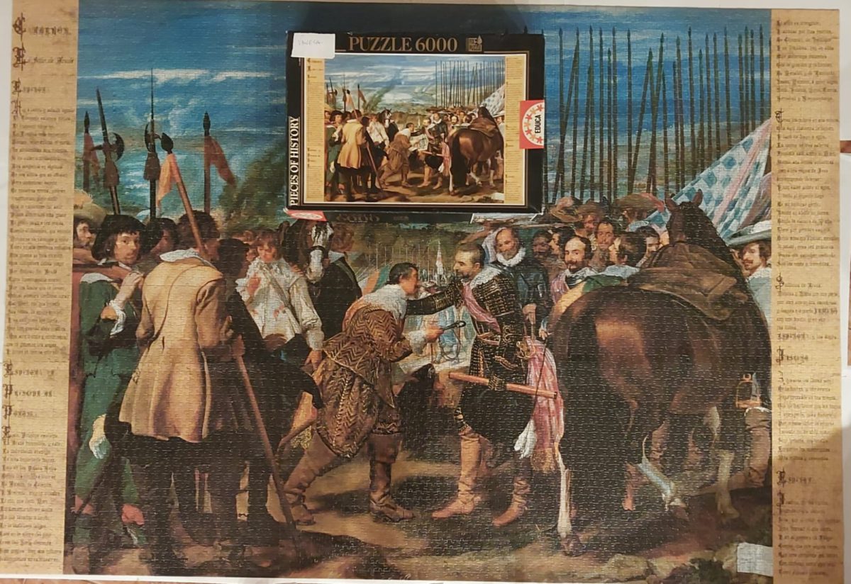 Image of the puzzle 6000, Educa, The Surrender of Breda, by Diego Velázquez, Complete, Picture of the puzzle