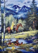 Image of the puzzle 1000, Master Pieces, Springtime in the High Country, by Sorenson, Complete, Picture of the Puzzle