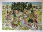 Image of the puzzle 1000, Heye, Black Forest Habitat, Marino Degano, Complete, Picture of the puzzle
