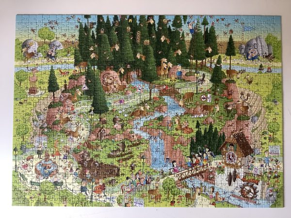 Image of the puzzle 1000, Heye, Black Forest Habitat, Marino Degano, Complete, Picture of the puzzle