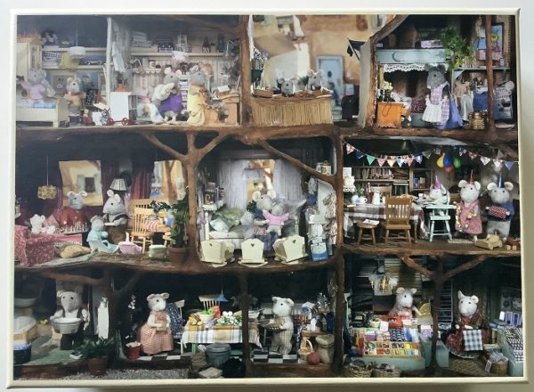 Image of the puzzle 1000, Bekking & Blitz, The Mouse Mansion, At the Neighbors, Eddo Hartmann, Complete, Picture of the box
