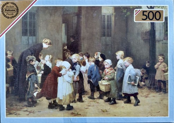 Image of the puzzle 500, Falcon, Return to School, by Geoffroy, Complete, Picture of the Box
