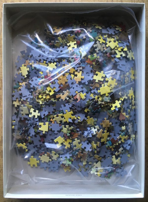 Image of the puzzle 1000, Schmidt, Fantastic Balloon Ride, by Colin Thompson, Complete, Picture of the bag