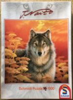 Image of the puzzle 1000, Schmidt, Sunset, by John Naito, Sealed Bag, Picture of the box