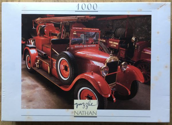 Image of the puzzle 1000, Nathan, Autopompe Delahaye 1930, by Francis Reyes, Complete, Picture of the box